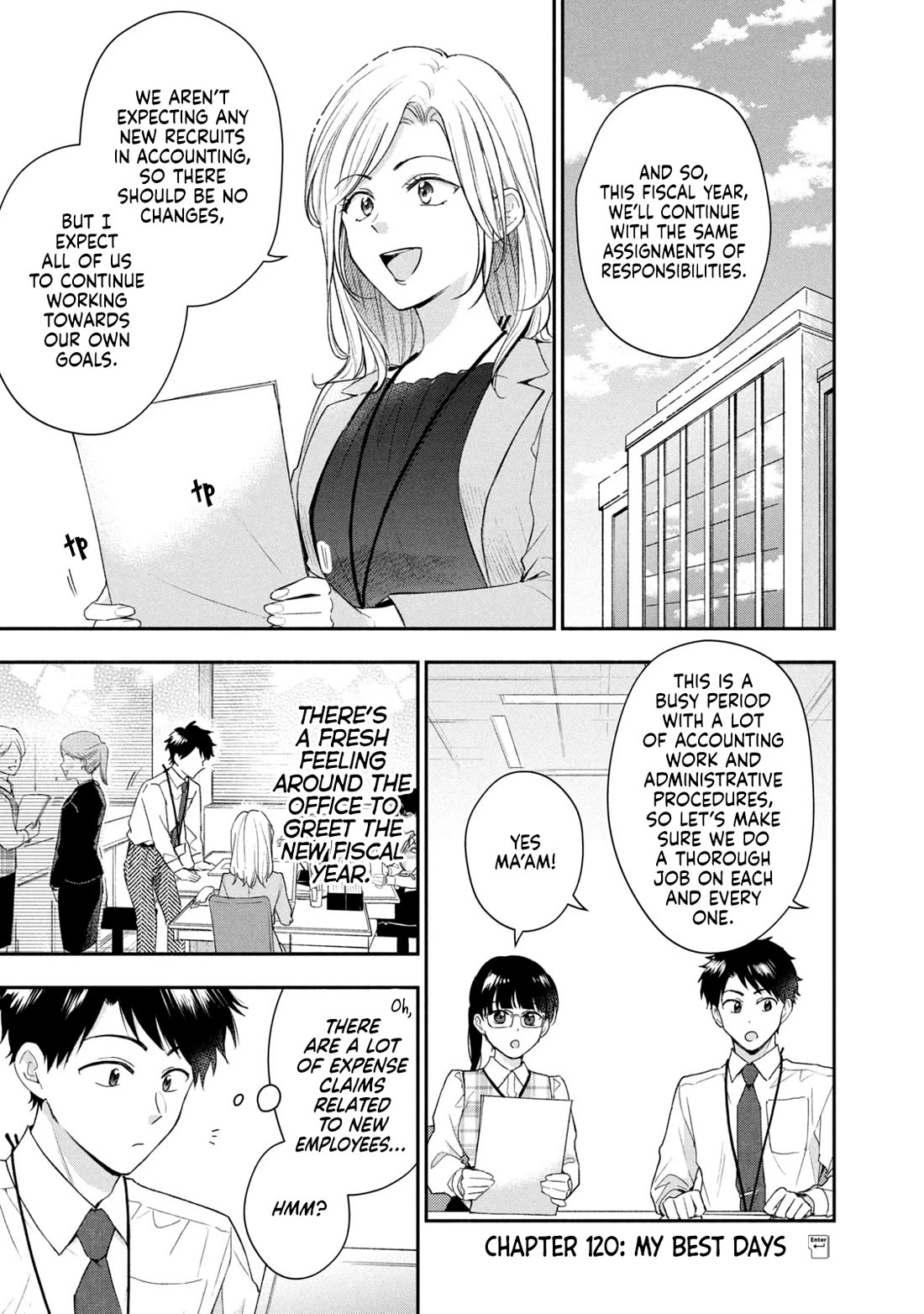 Kono Kaisha ni Suki na Hito ga Imasu Chapter 120 page 1 - Chapter 120: My Best Days