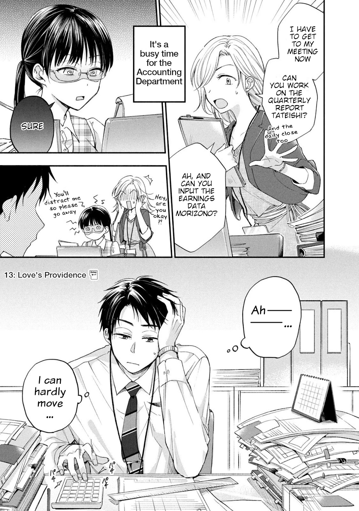 Kono Kaisha ni Suki na Hito ga Imasu Chapter 13 page 1 - Chapter 13: Love's Providence