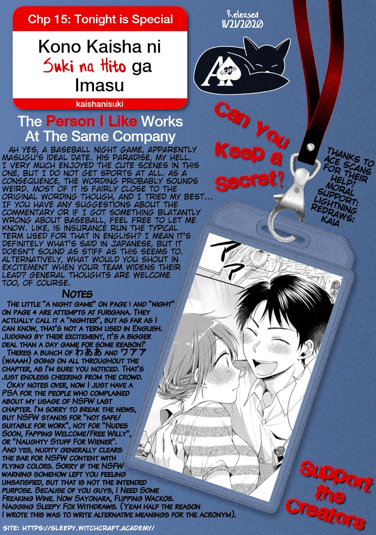 Kono Kaisha ni Suki na Hito ga Imasu Chapter 15 page 14 - Chapter 15: Tonight is Special