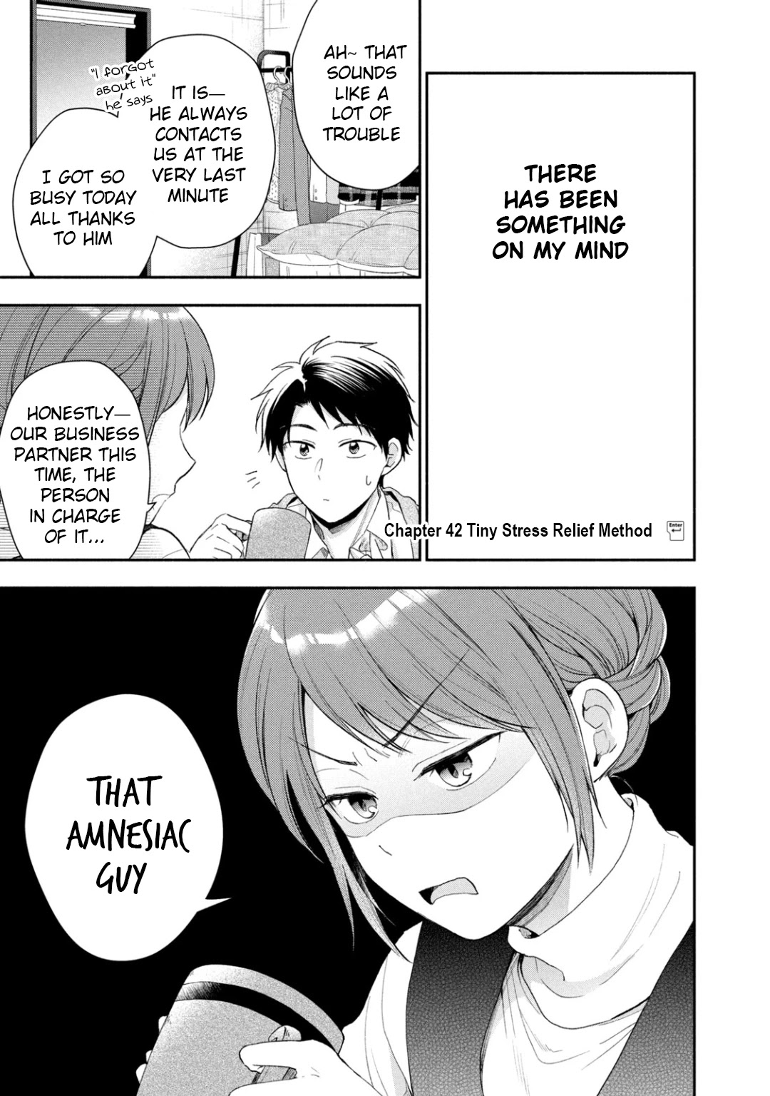 Kono Kaisha ni Suki na Hito ga Imasu Chapter 42 page 1 - Chapter 42: Tiny Stress Relief Method