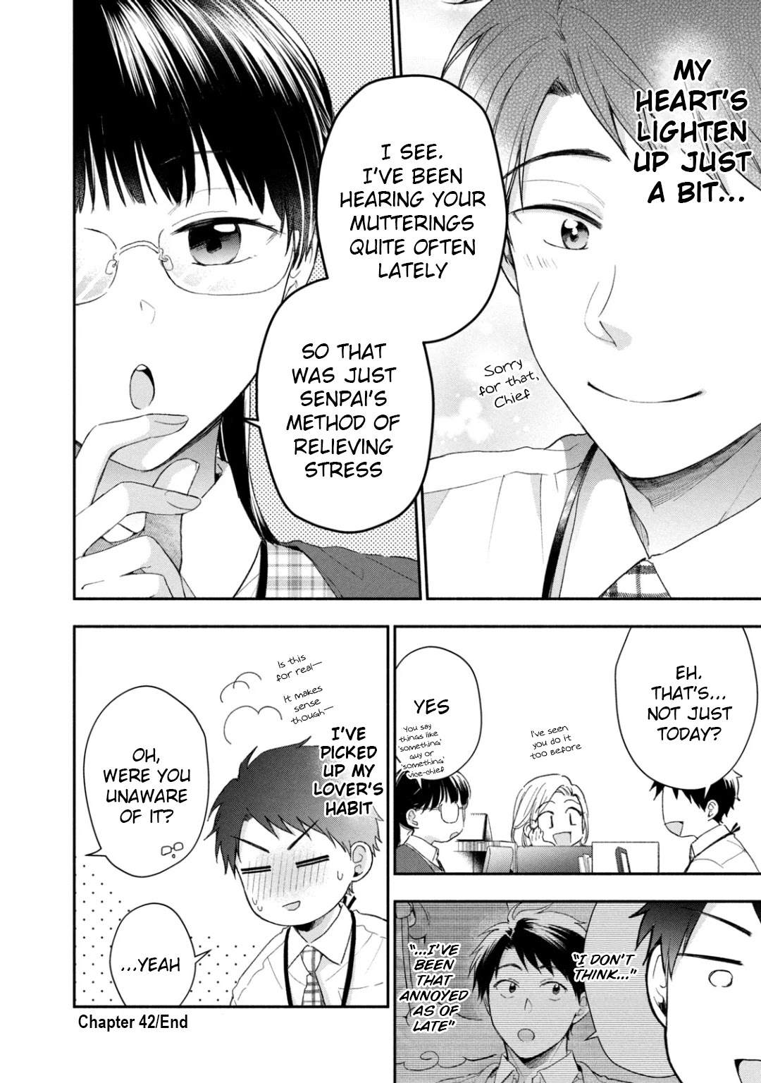 Kono Kaisha ni Suki na Hito ga Imasu Chapter 42 page 12 - Chapter 42: Tiny Stress Relief Method