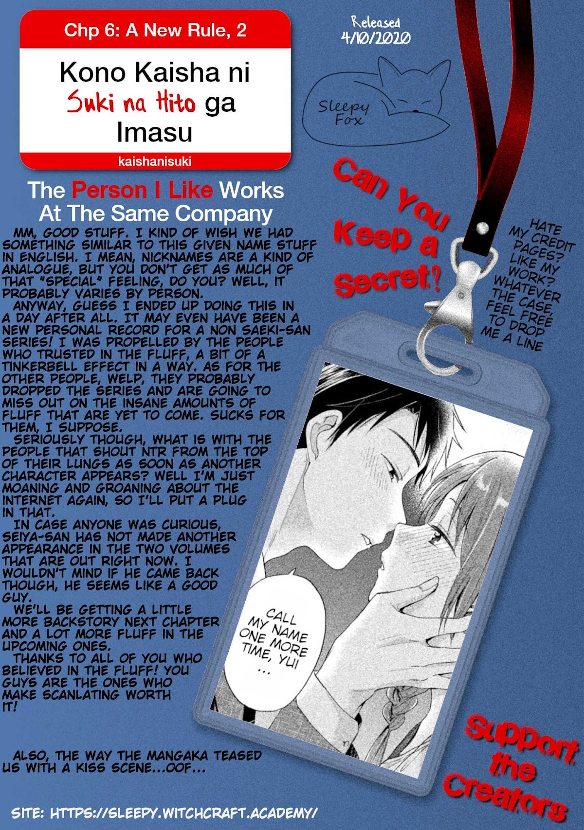 Kono Kaisha ni Suki na Hito ga Imasu Chapter 6 page 14 - Chapter 6: A New Rule, 2