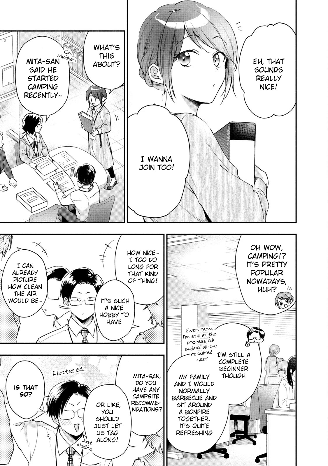 Kono Kaisha ni Suki na Hito ga Imasu Chapter 62 page 1 - Chapter 62: Camping with Everyone ①