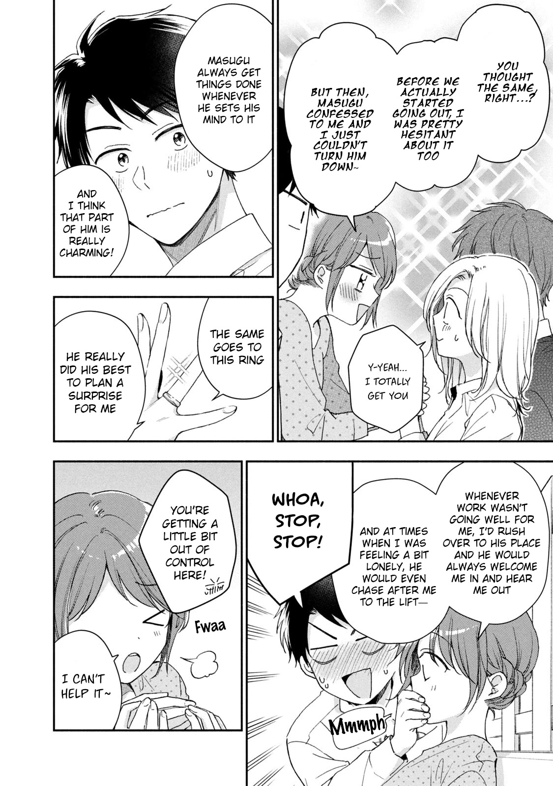 Kono Kaisha ni Suki na Hito ga Imasu Chapter 66 page 10 - Chapter 66: First Time Sharing Love Stories