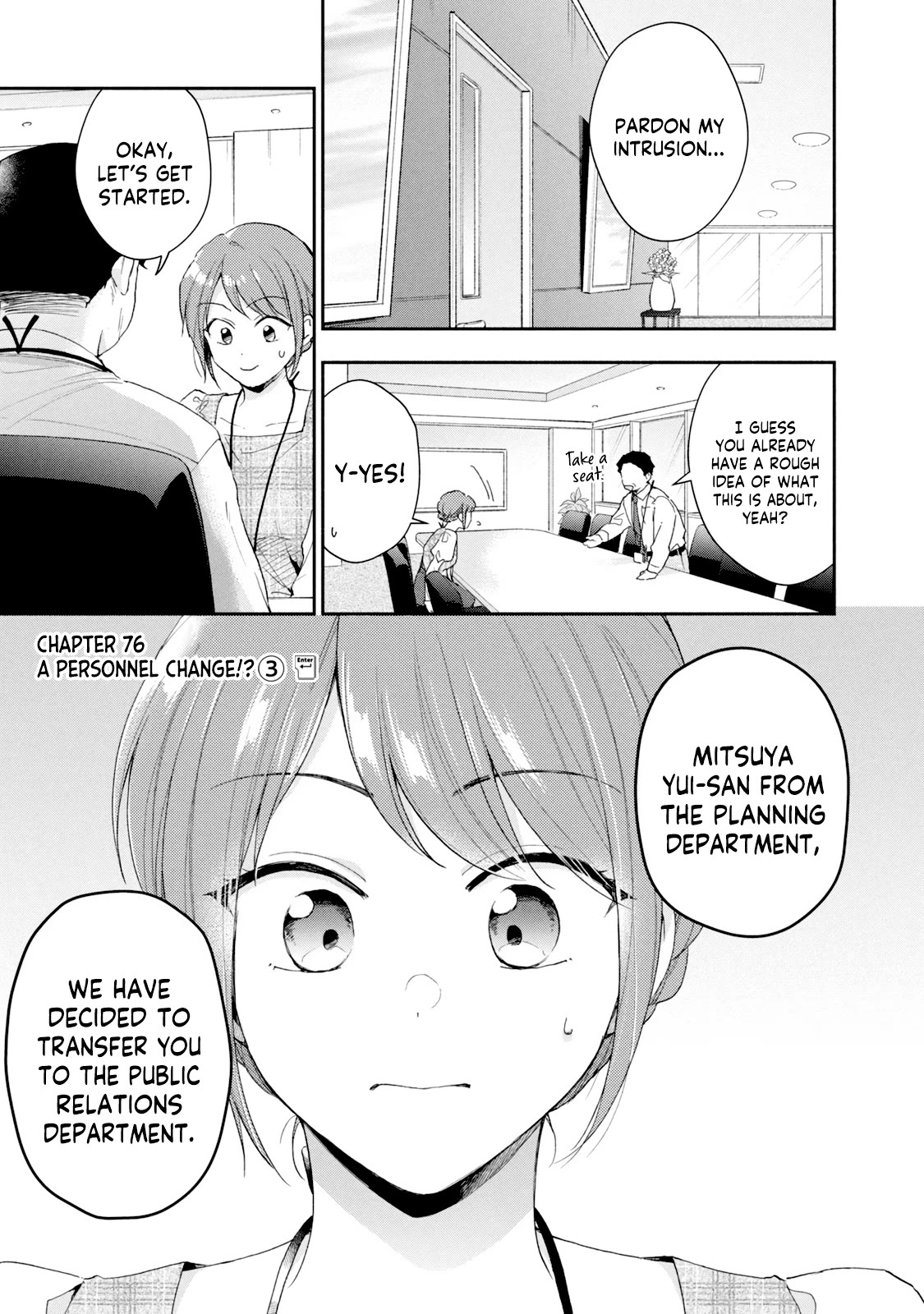 Kono Kaisha ni Suki na Hito ga Imasu Chapter 76 page 1 - Chapter 76: A Personnel Change!? — Part 3