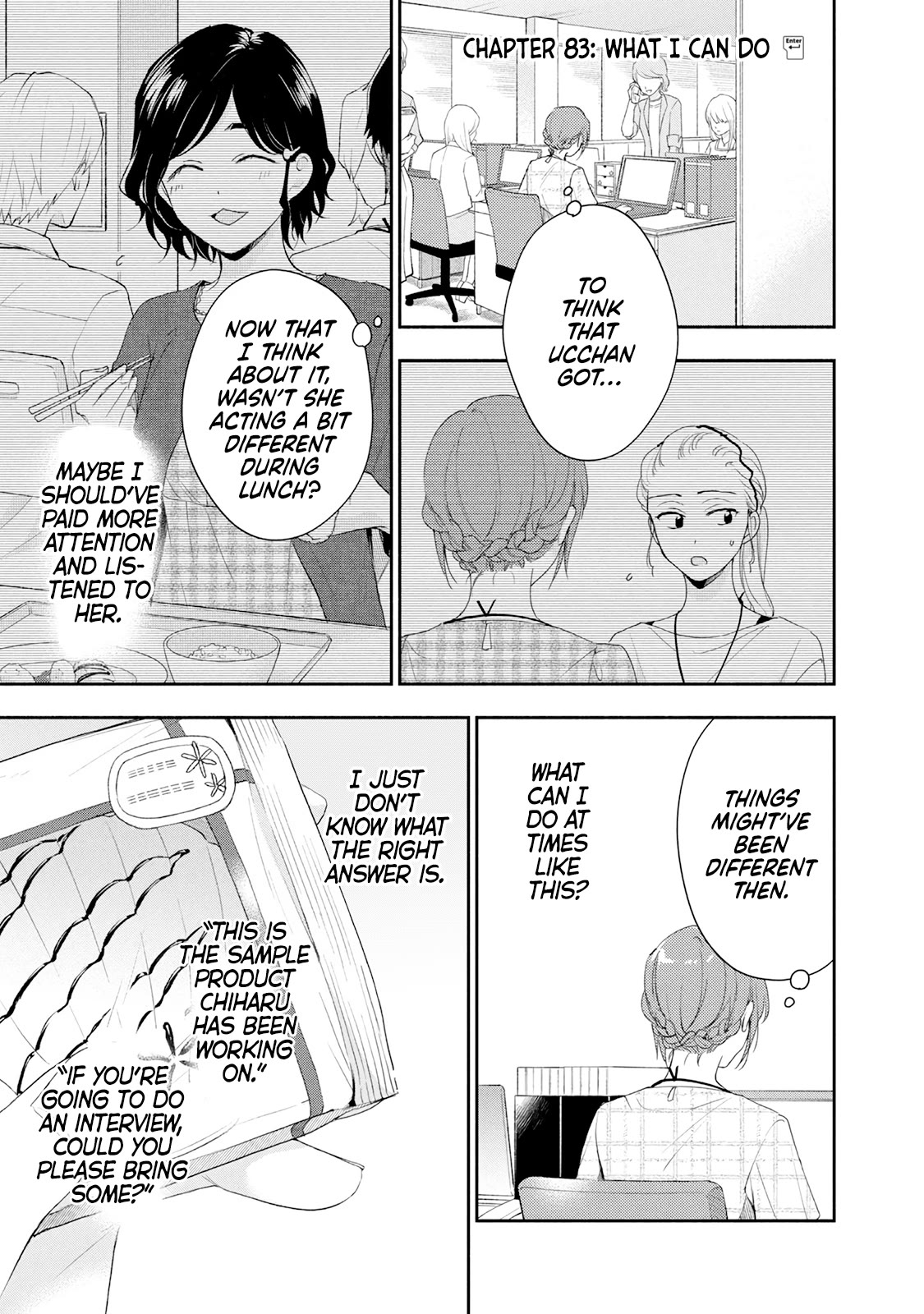 Kono Kaisha ni Suki na Hito ga Imasu Chapter 83 page 1 - Chapter 83: What I Can Do