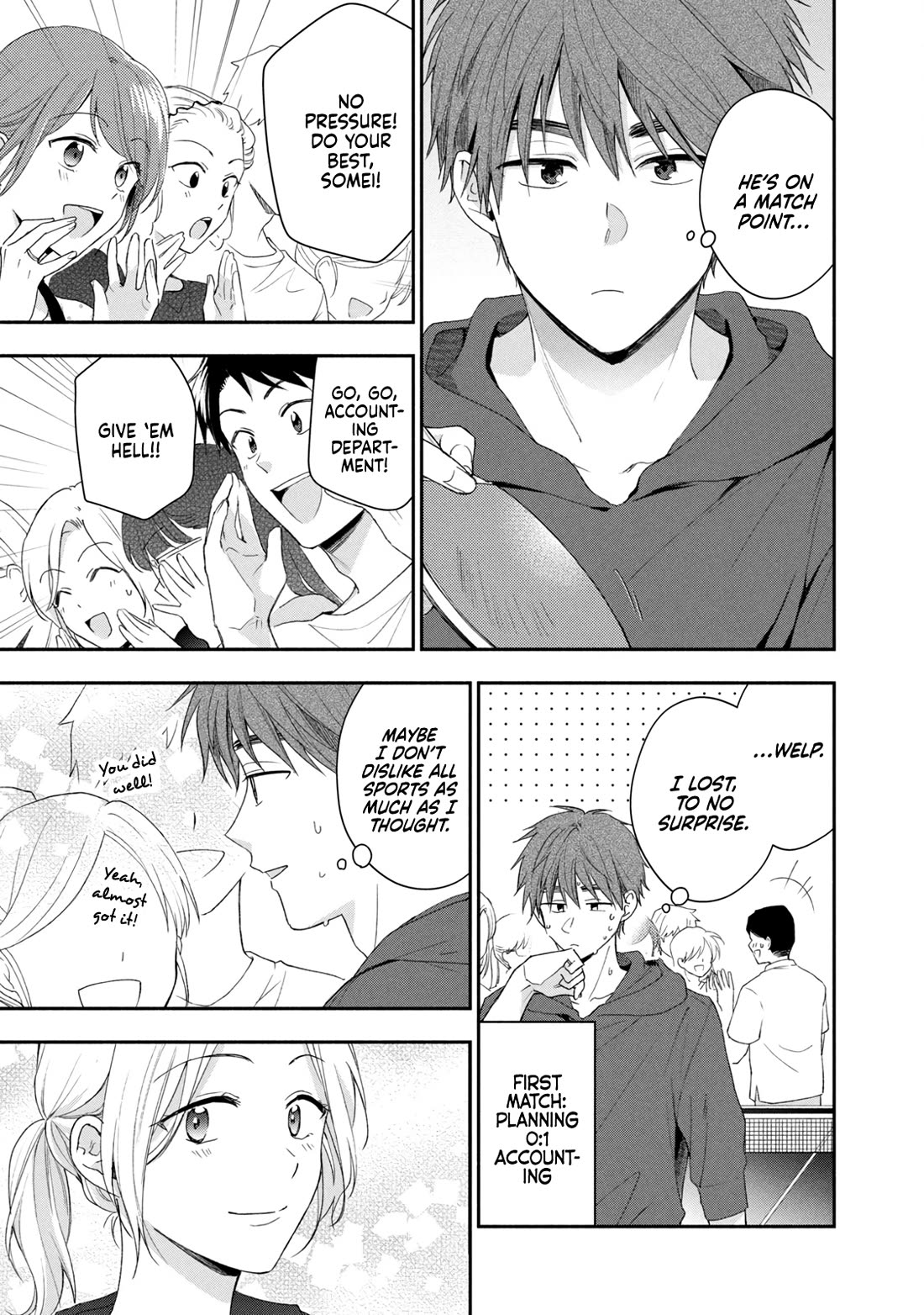 Kono Kaisha ni Suki na Hito ga Imasu Chapter 91 page 9 - Chapter 91: Table Tennis Tournament — Part 1