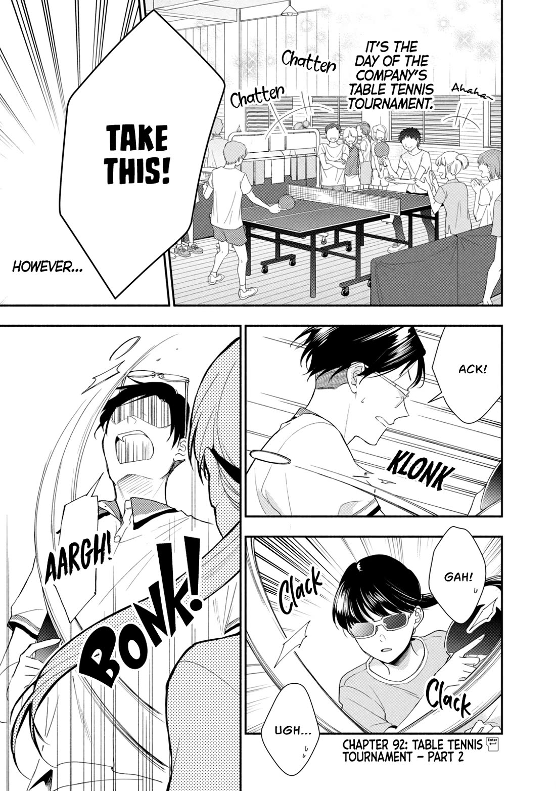 Kono Kaisha ni Suki na Hito ga Imasu Chapter 92 page 1 - Chapter 92: Table Tennis Tournament — Part 2