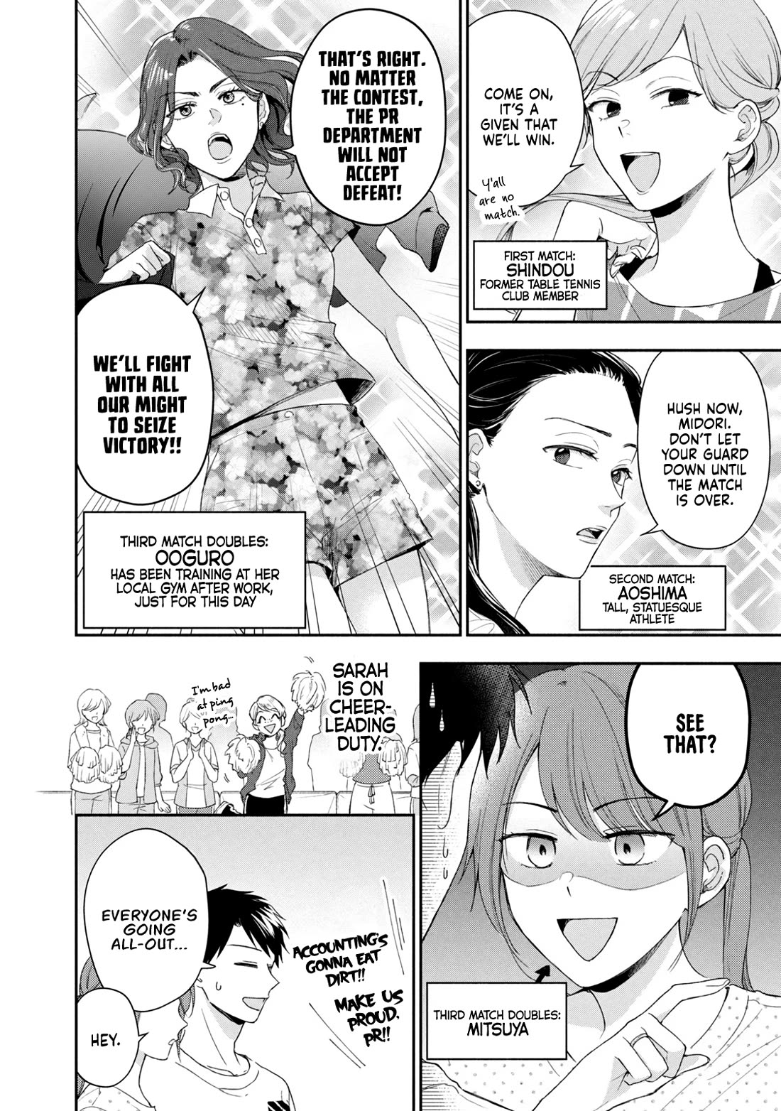 Kono Kaisha ni Suki na Hito ga Imasu Chapter 92 page 4 - Chapter 92: Table Tennis Tournament — Part 2