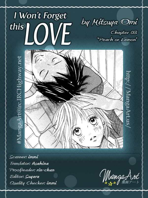 Kono Koi wo Wasurenai. Chapter 2 page 3 - Chapter 2: Peach Or Lemon