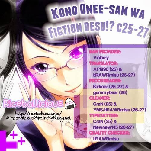 Kono Oneesan wa Fiction desu!? Chapter 25 page 25 - Chapter 25