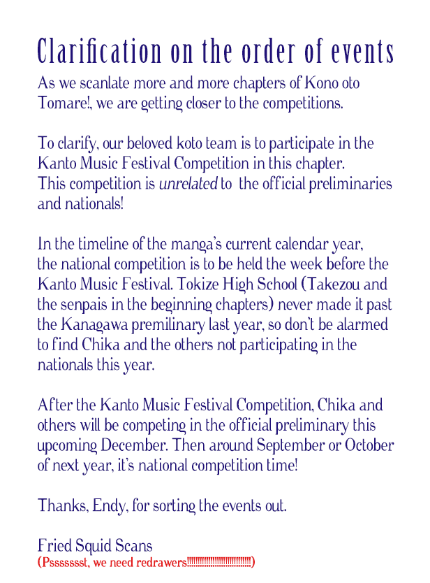 Kono Oto Tomare! Chapter 22 page 2 - Chapter 22: The Kanto Music Festival Competition Begins