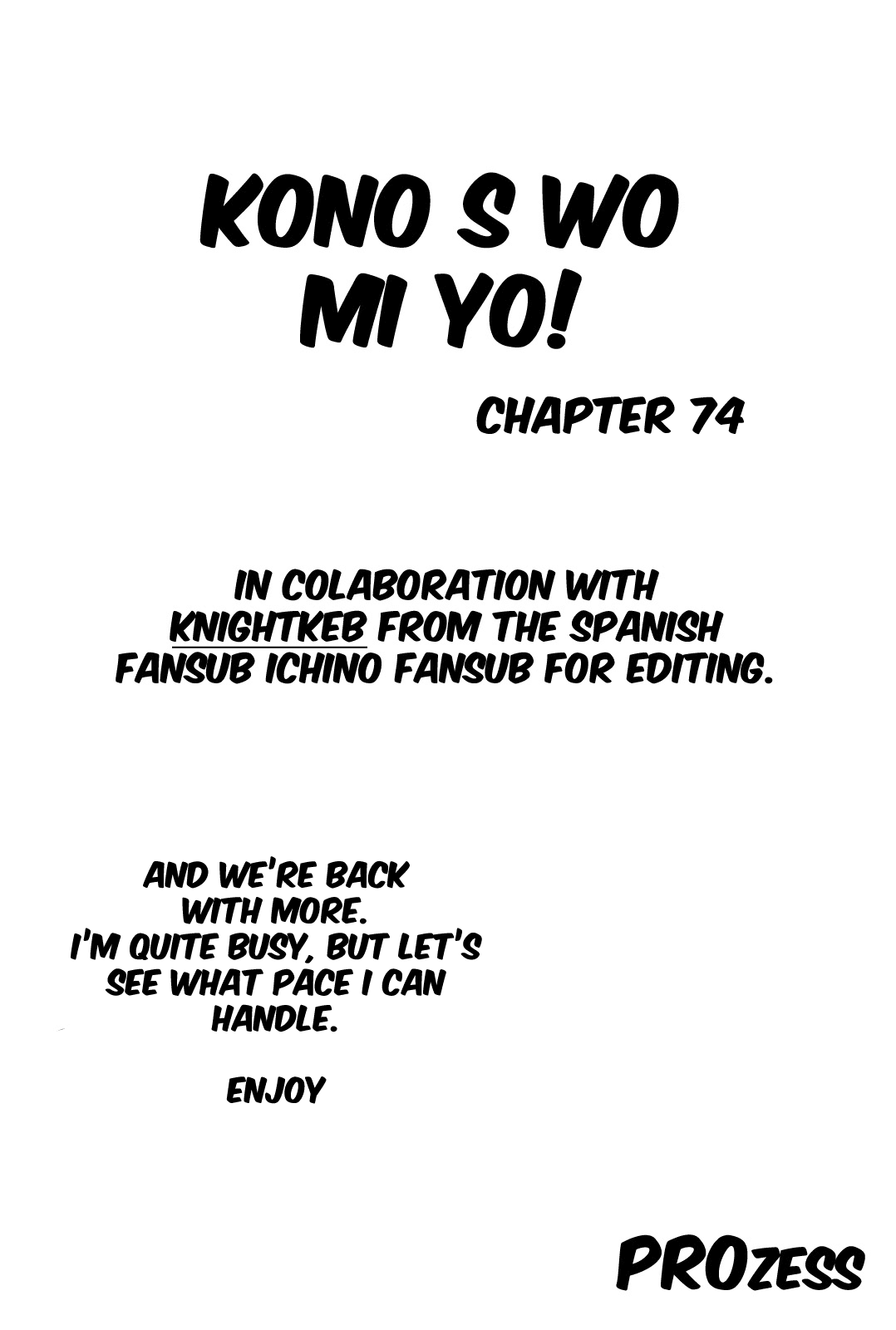 Kono S o, Mi yo! Chapter 74 page 23 - Chapter 74: Tristan and Isolde