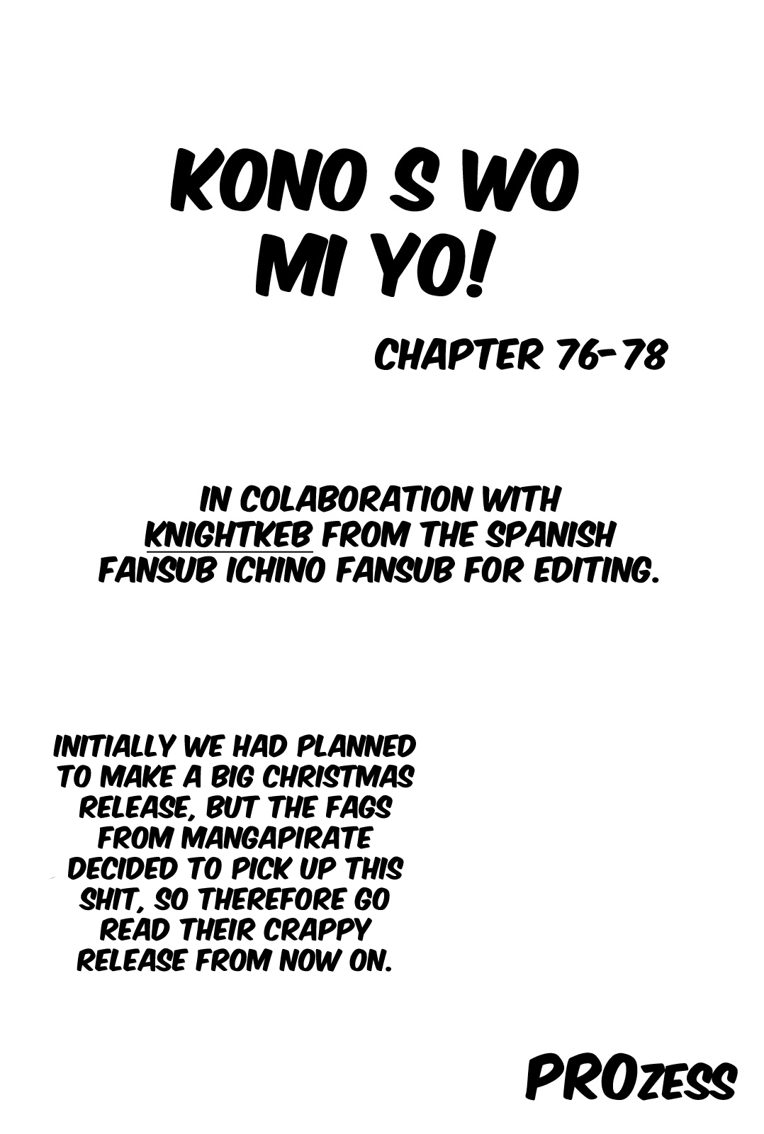 Kono S o, Mi yo! Chapter 78 page 17 - Chapter 78: Nothing