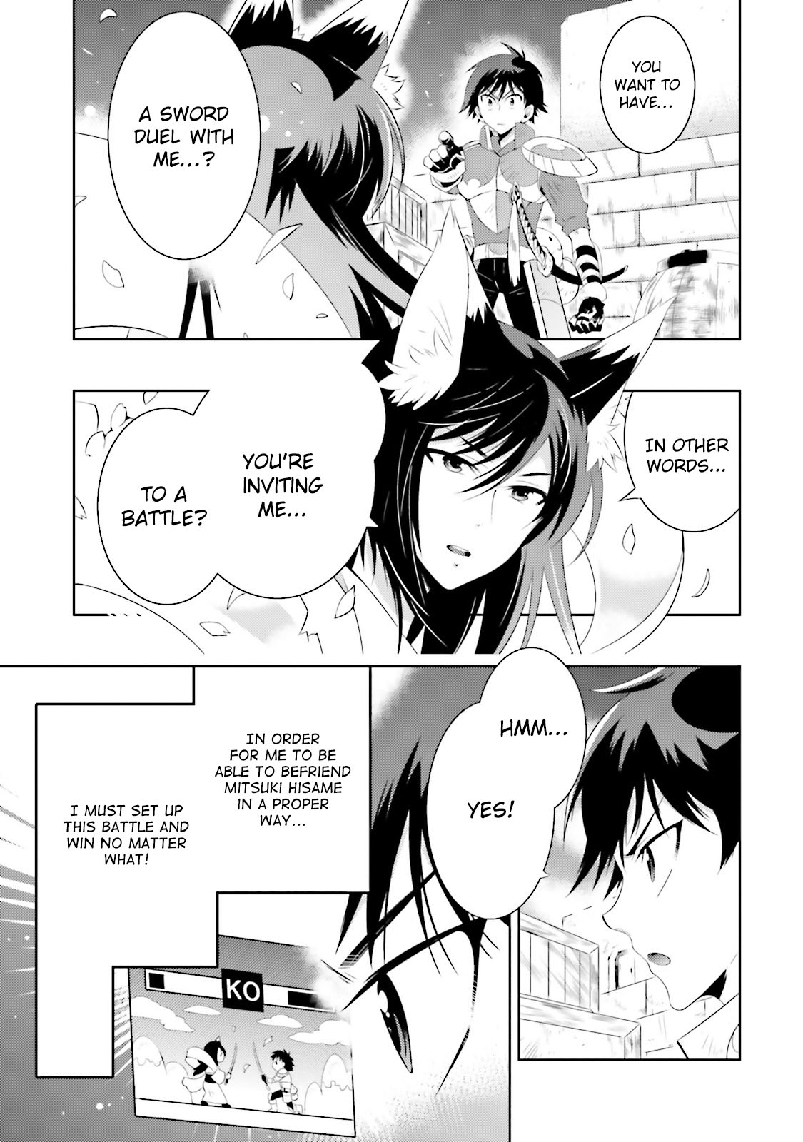 Kono Sekai ga Game da to, Ore dake ga Shitteiru Chapter 15 page 3 - Chapter 15: 1 vs 1