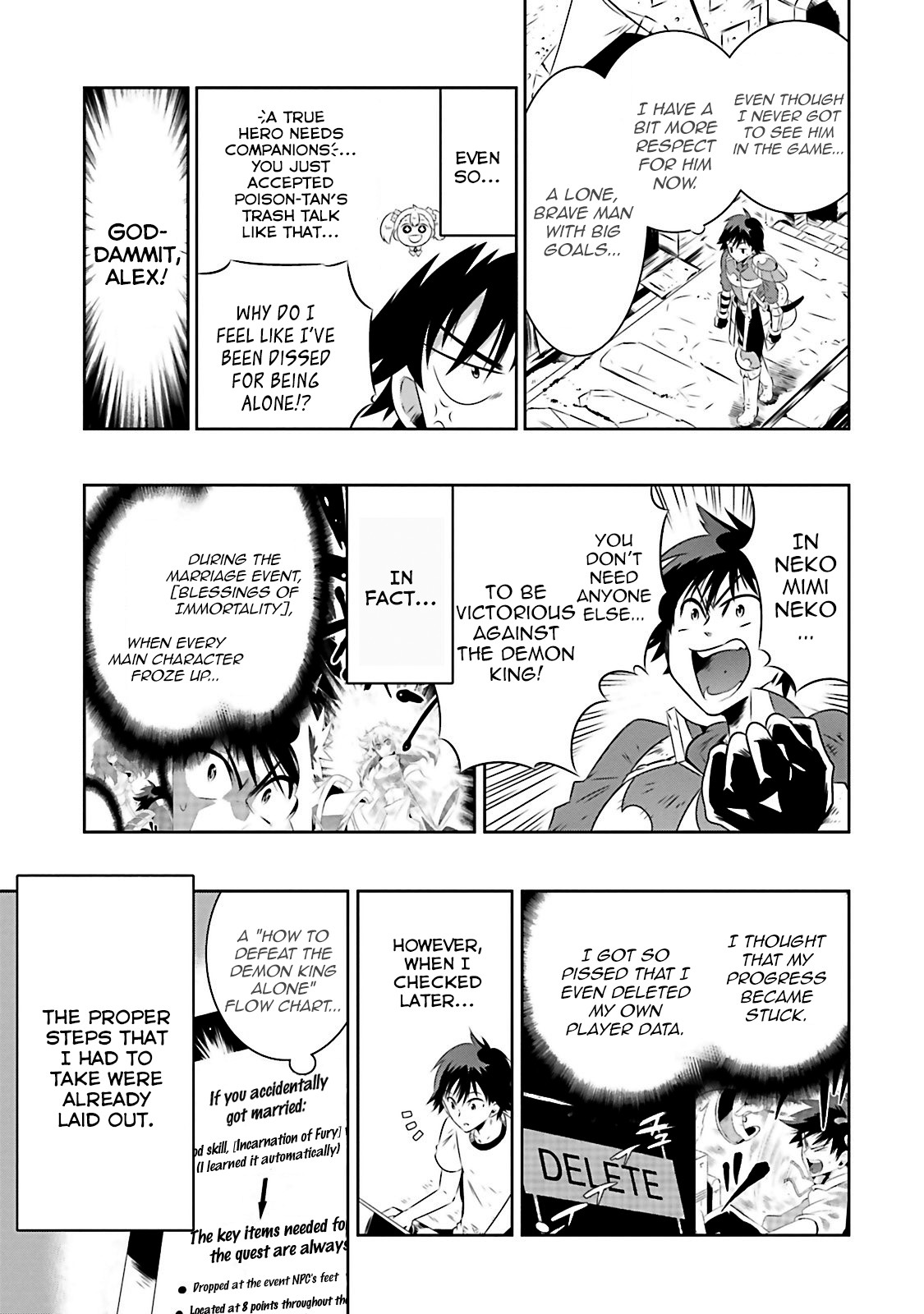 Kono Sekai ga Game da to, Ore dake ga Shitteiru Chapter 16 page 46 - Chapter 16: The Childish Swordsman