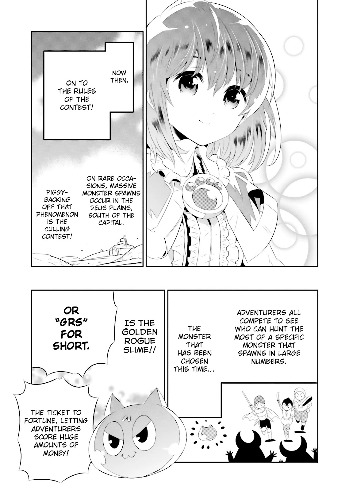 Kono Sekai ga Game da to, Ore dake ga Shitteiru Chapter 19 page 3 - Chapter 19: Golden Rogue Slime Culling Contest