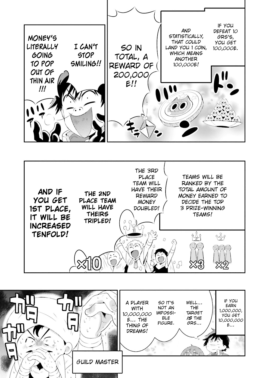 Kono Sekai ga Game da to, Ore dake ga Shitteiru Chapter 19 page 5 - Chapter 19: Golden Rogue Slime Culling Contest