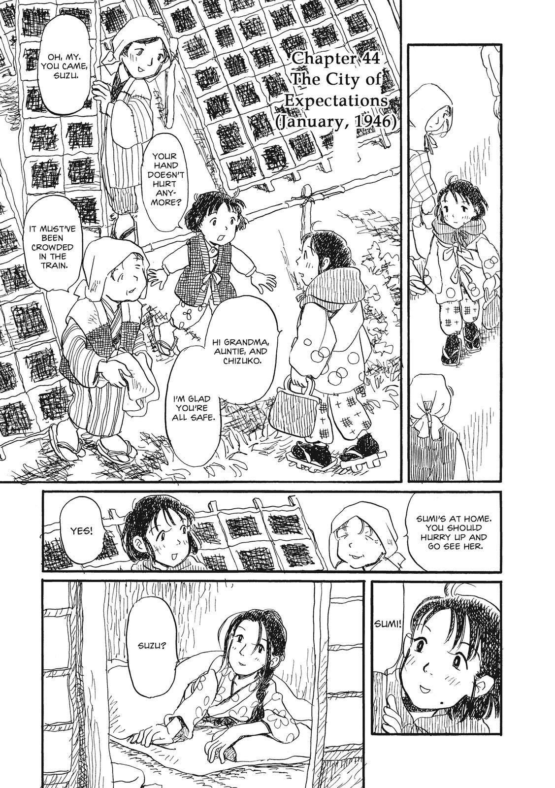 Kono Sekai no Katasumini Chapter 3.44 page 1 - Vol.3 Chapter 44: The City of Expectations (January, 1946)