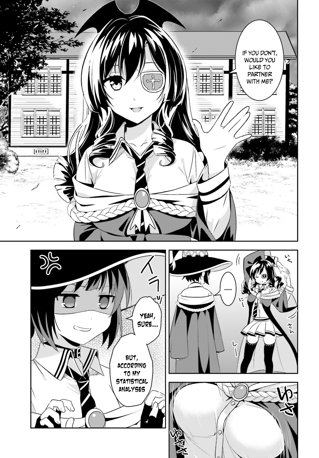 Kono Subarashii Sekai ni Bakuen wo! Chapter 1 page 22 - Chapter 1: The Red-Eyed Wizards