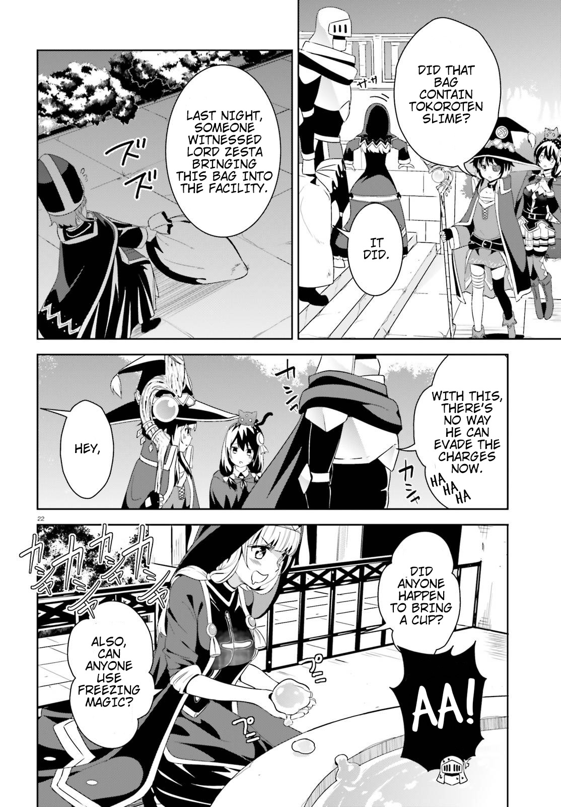 Kono Subarashii Sekai ni Bakuen wo! Chapter 11 page 22 - Chapter 11: An Arrest for This Order's Pervert!