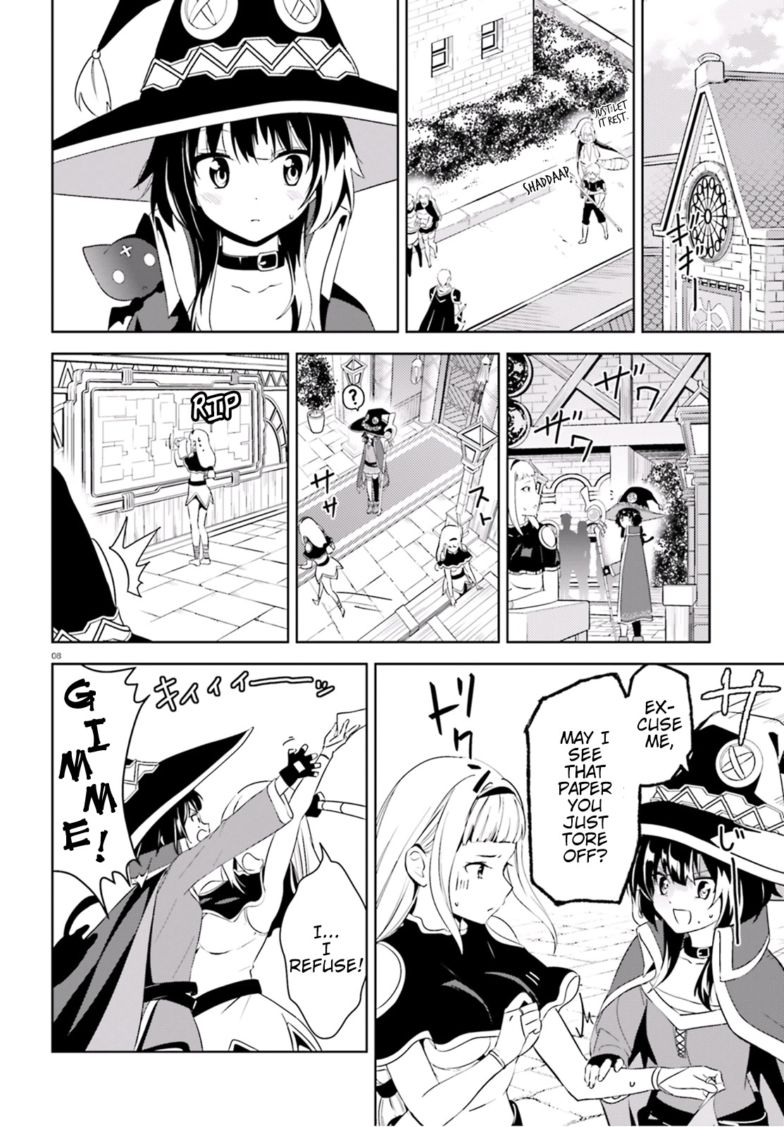 Kono Subarashii Sekai ni Bakuen wo! Chapter 16 page 8 - Chapter 16: Party Members for This Explosion Girl!