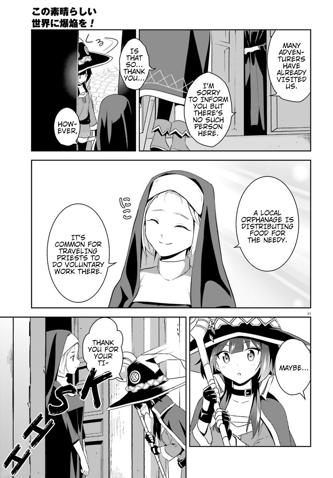 Kono Subarashii Sekai ni Bakuen wo! Chapter 18 page 11 - Chapter 18: Priest Searching With This Wild Holy Woman!