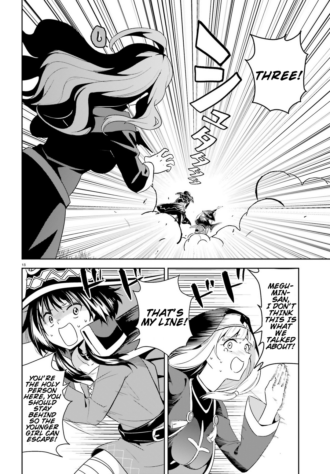 Kono Subarashii Sekai ni Bakuen wo! Chapter 18 page 18 - Chapter 18: Priest Searching With This Wild Holy Woman!