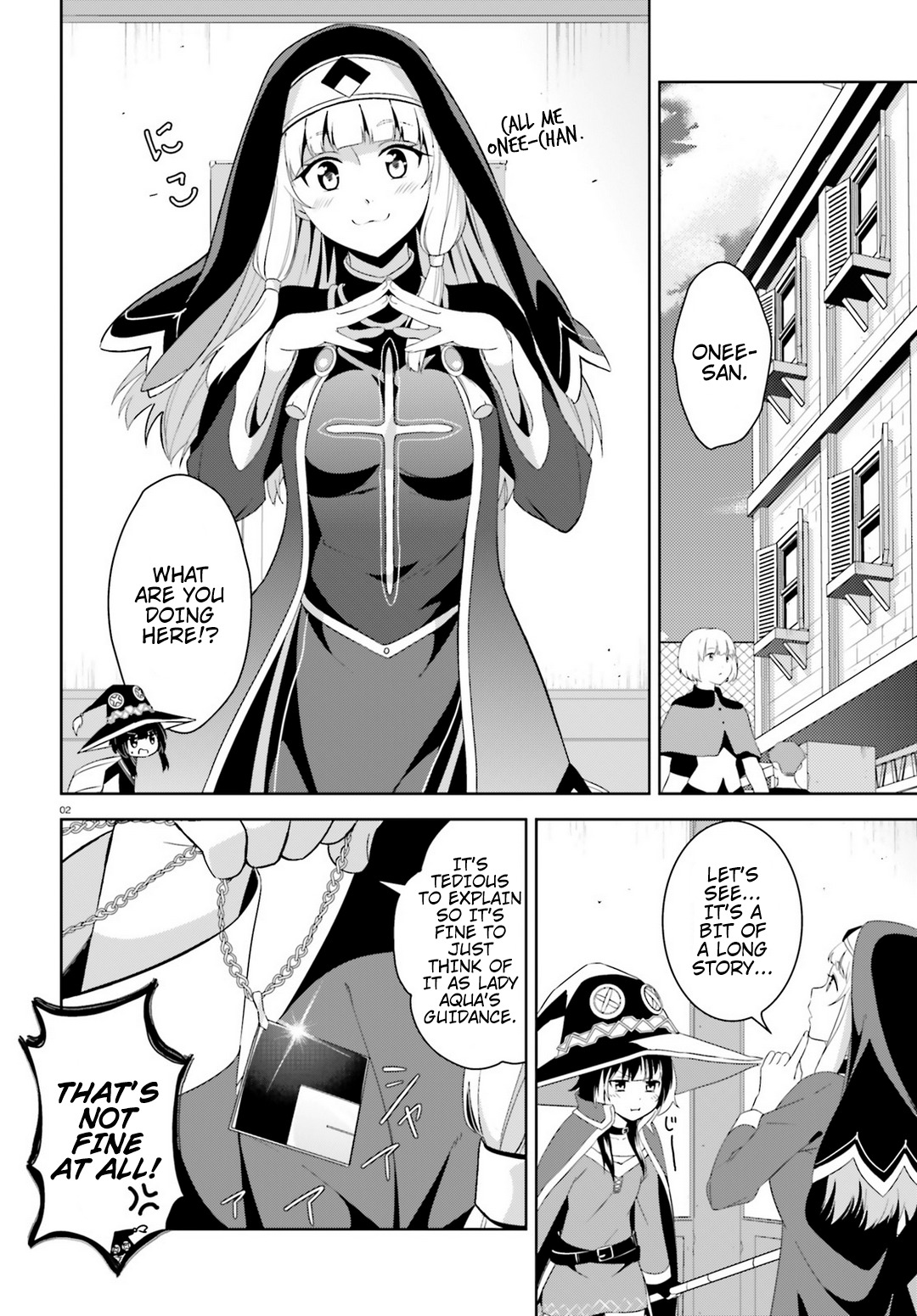 Kono Subarashii Sekai ni Bakuen wo! Chapter 18 page 2 - Chapter 18: Priest Searching With This Wild Holy Woman!