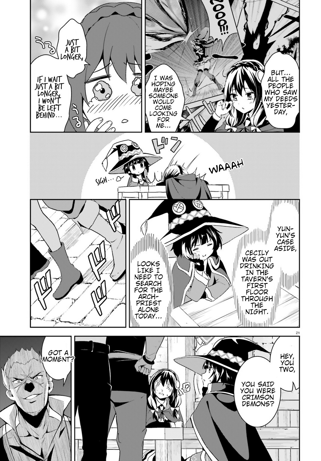 Kono Subarashii Sekai ni Bakuen wo! Chapter 18 page 21 - Chapter 18: Priest Searching With This Wild Holy Woman!