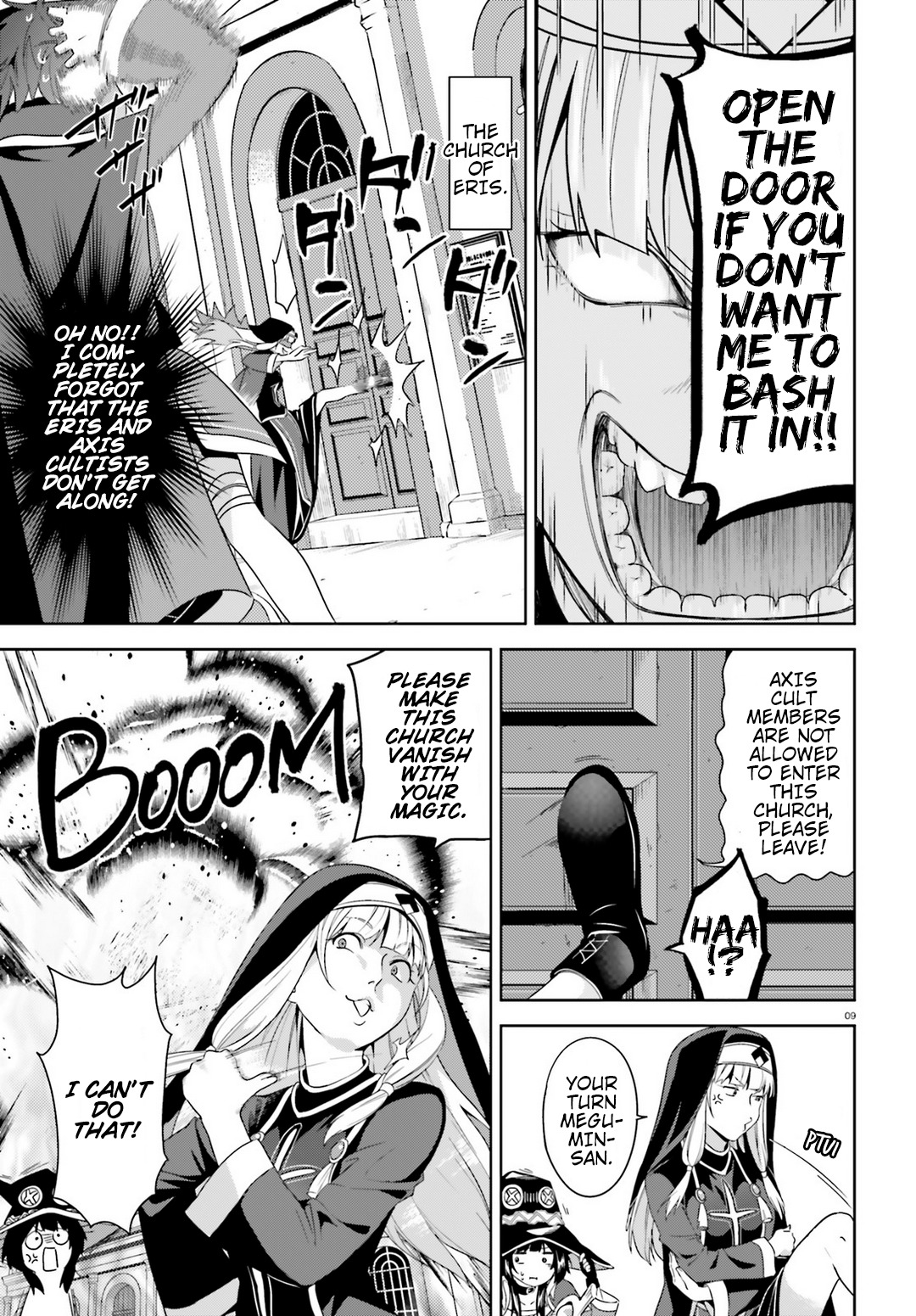 Kono Subarashii Sekai ni Bakuen wo! Chapter 18 page 9 - Chapter 18: Priest Searching With This Wild Holy Woman!