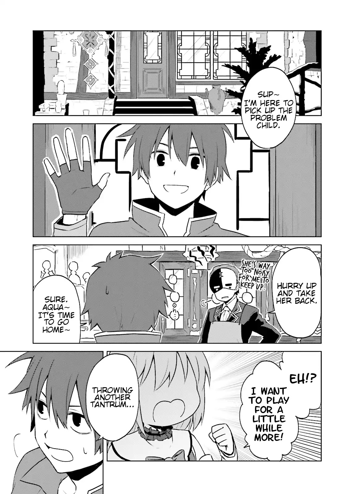 Kono Subarashii Sekai ni Nichijou wo! Chapter 17 page 1 - Chapter 17: A Small Person In This Everyday Life!