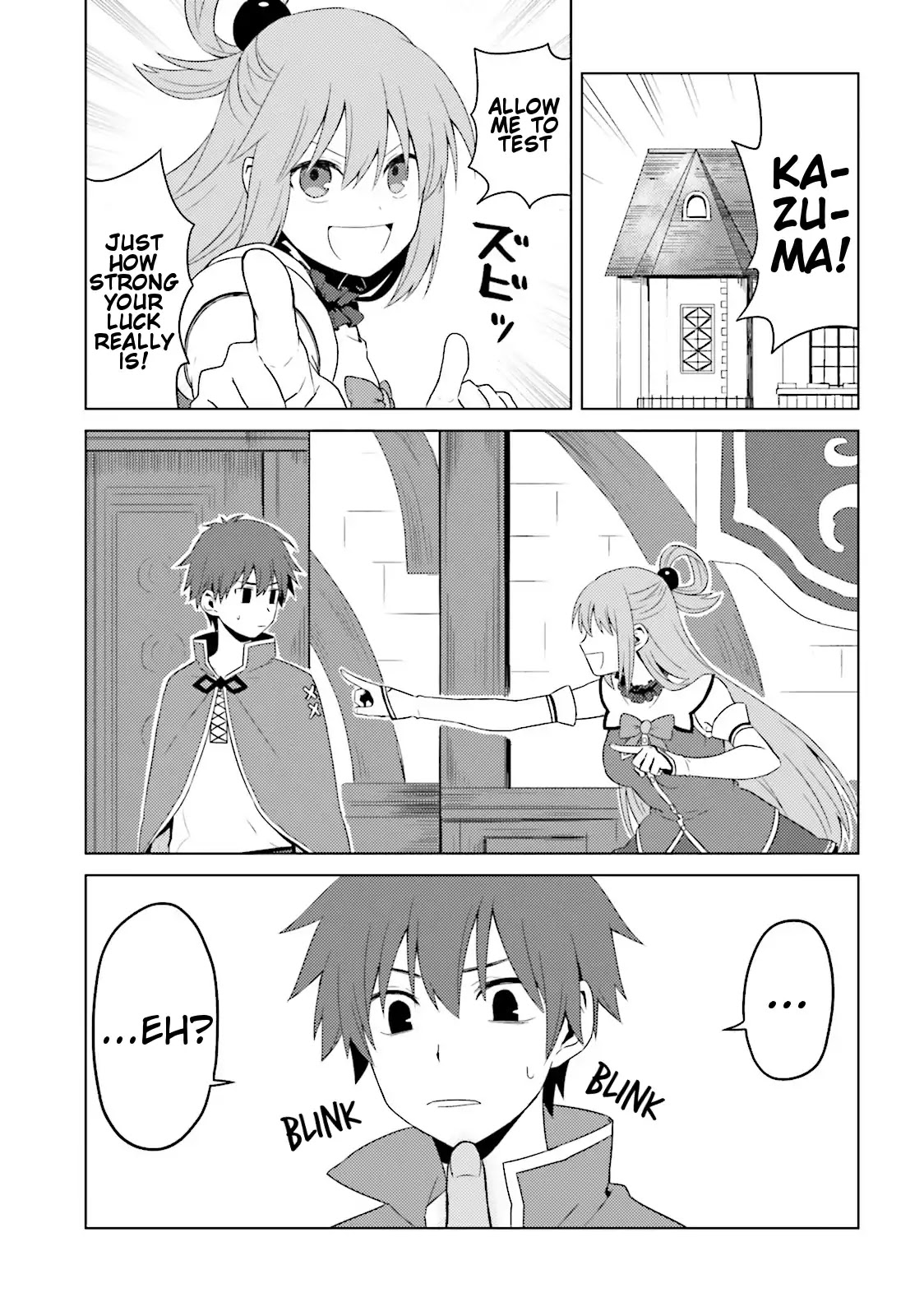 Kono Subarashii Sekai ni Nichijou wo! Chapter 18 page 1 - Chapter 18: Luck in This Everyday Life!
