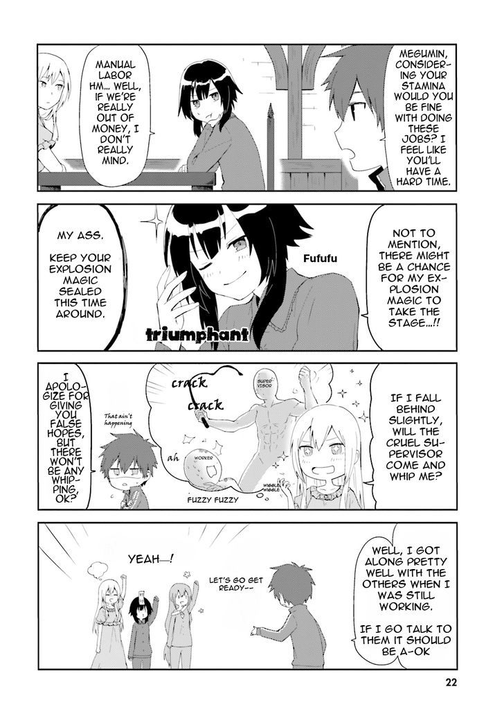 Kono Subarashii Sekai ni Nichijou wo! Chapter 2 page 4 - Chapter 2 : A Part-time Job in this Everyday Life!