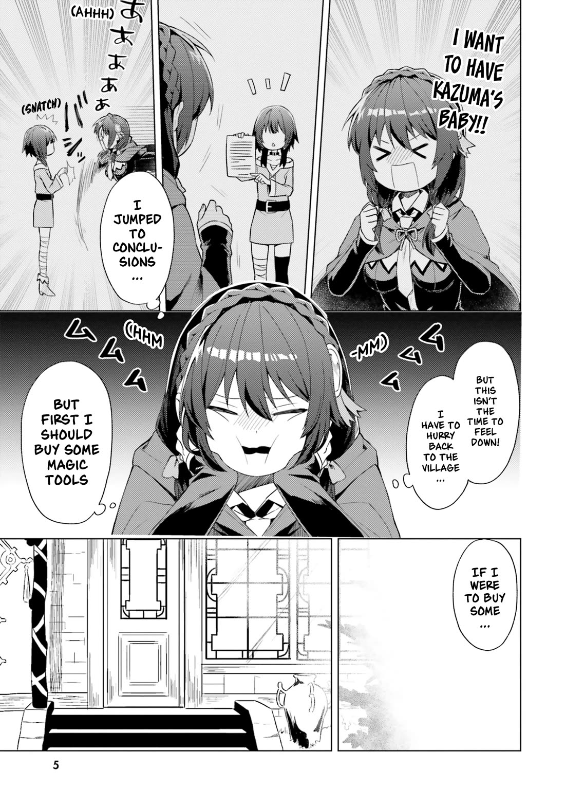 Kono Subarashii Sekai ni Nichijou wo! Chapter 22 page 5 - Chapter 22: Homecoming in this everyday life!