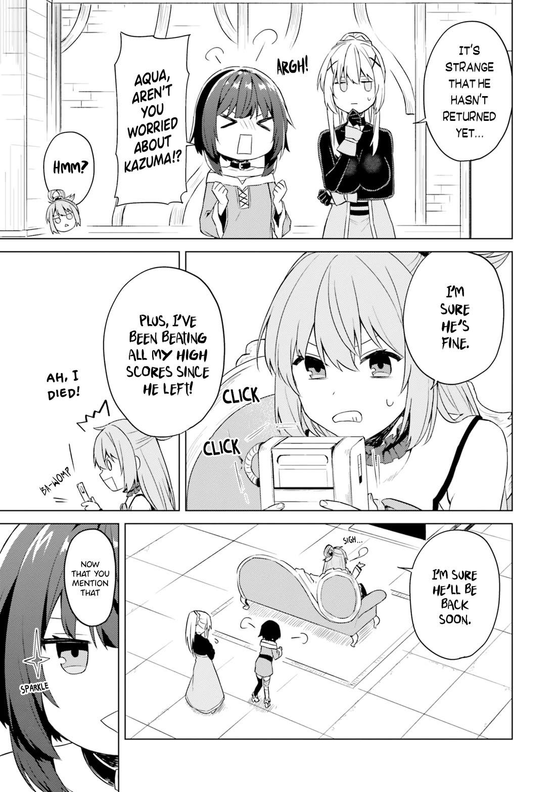 Kono Subarashii Sekai ni Nichijou wo! Chapter 29 page 6 - Chapter 29: Going Back Home in This Everyday Life!