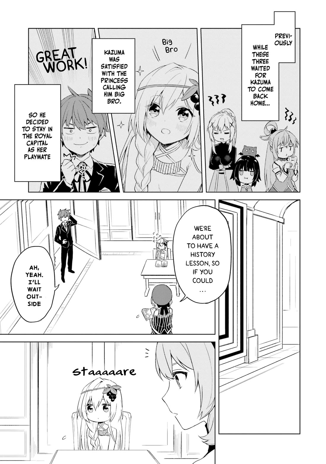 Kono Subarashii Sekai ni Nichijou wo! Chapter 30 page 2 - Chapter 30: Taking A Break in This Everyday Life!
