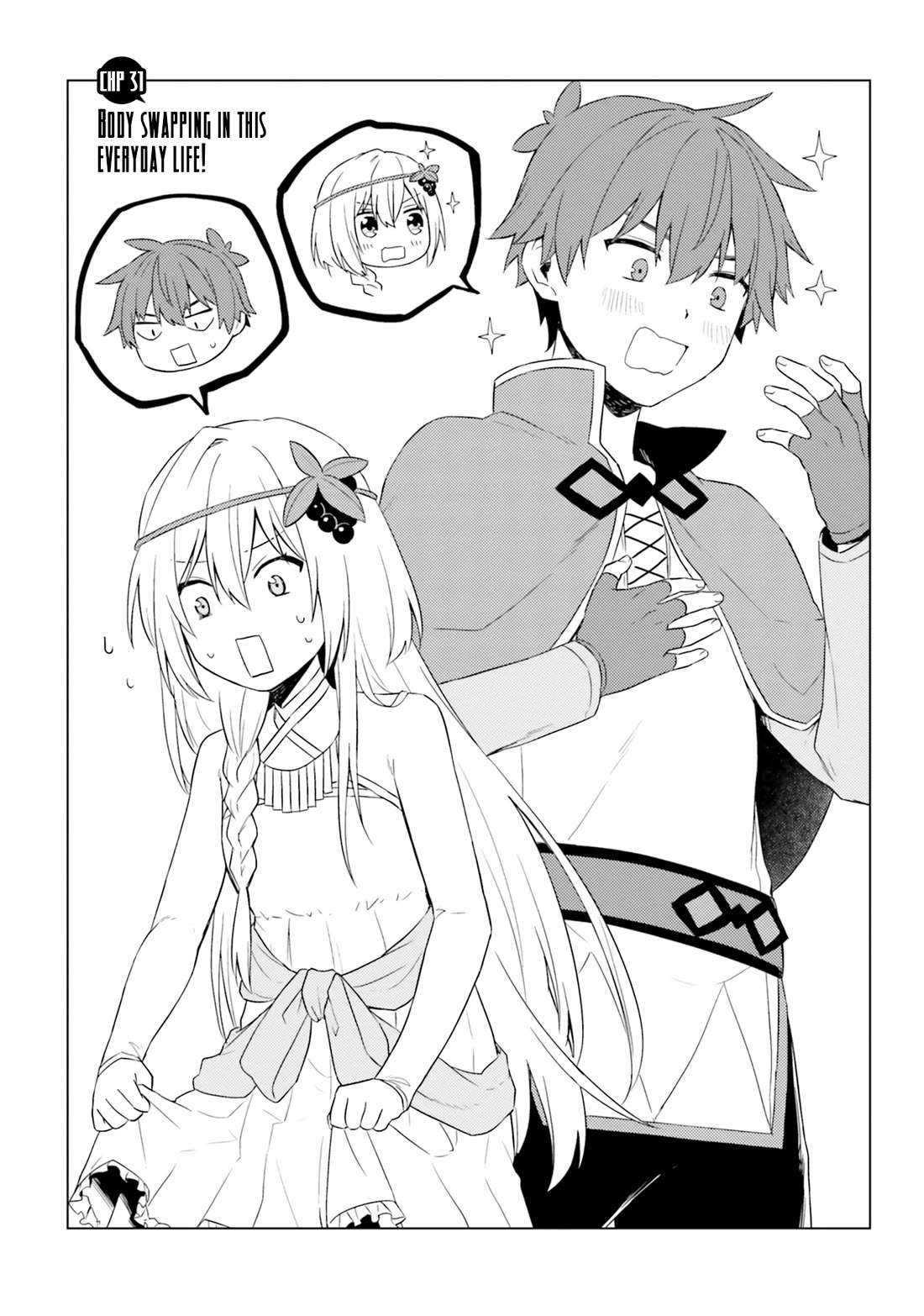 Kono Subarashii Sekai ni Nichijou wo! Chapter 31 page 4 - Chapter 31: Body Swapping in This Everyday Life!