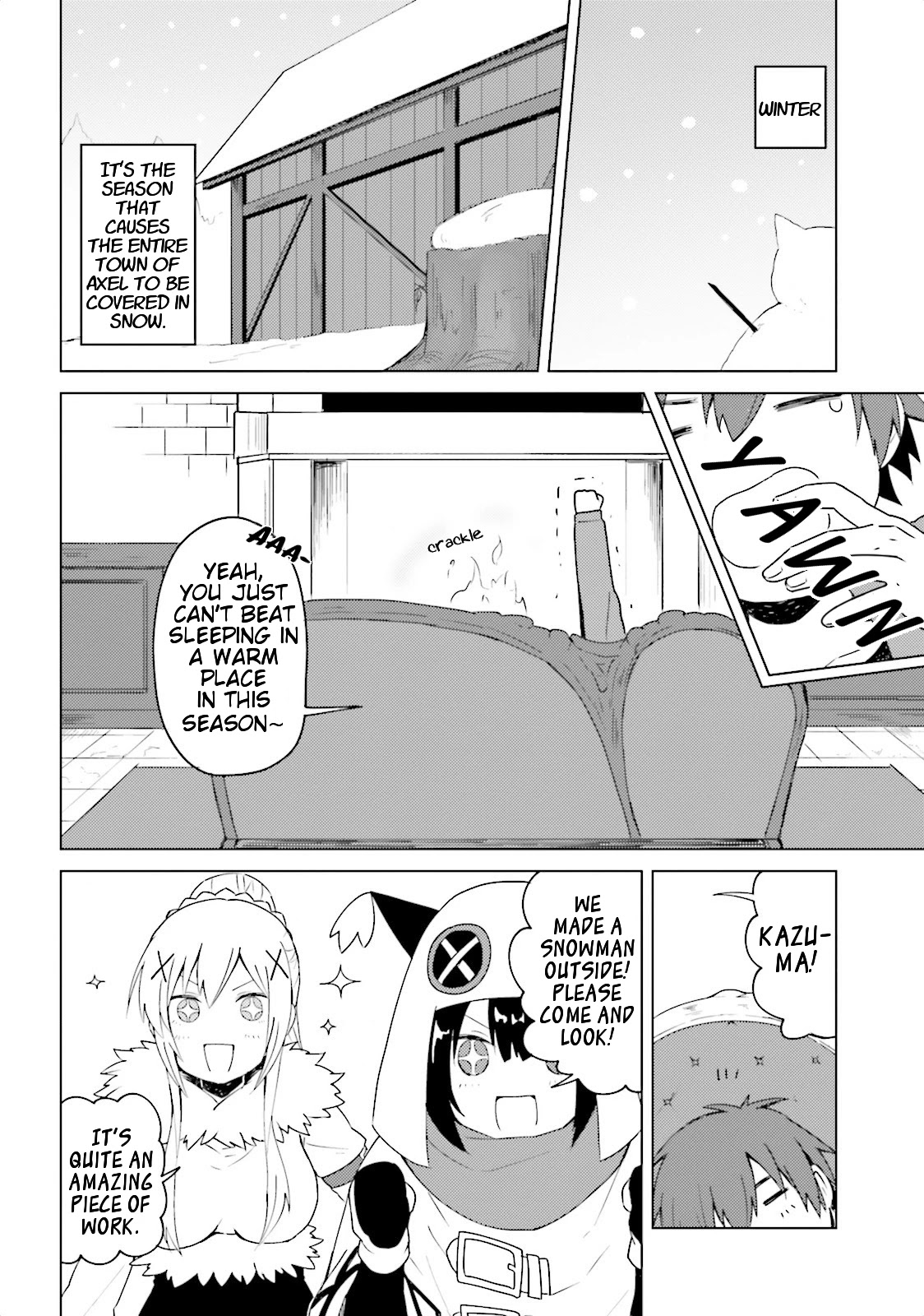 Kono Subarashii Sekai ni Nichijou wo! Chapter 6 page 4 - Chapter 6: Winter In This Everyday Life!