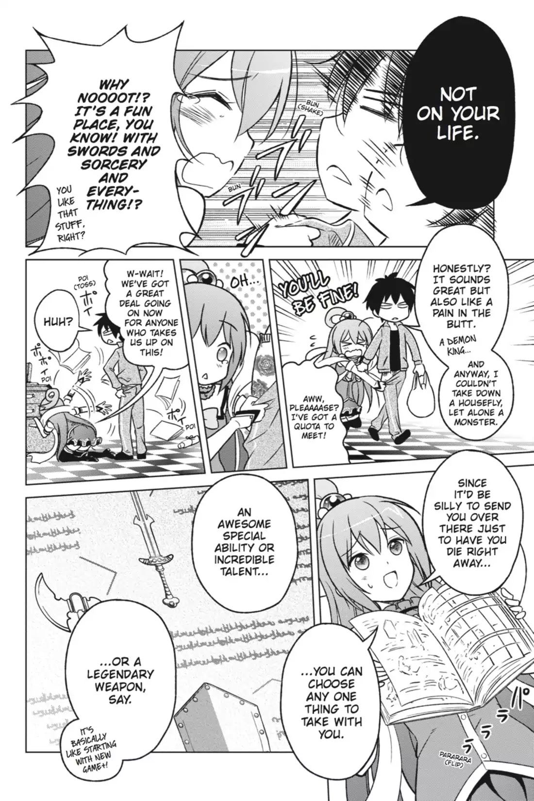 Kono Subarashii Sekai ni Shukufuku o! Chapter 1 page 16 - Chapter 1: May I Go to a New World with This Self-Proclaimed Goddess!