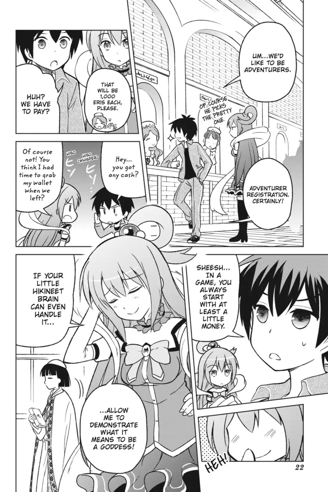 Kono Subarashii Sekai ni Shukufuku o! Chapter 1 page 22 - Chapter 1: May I Go to a New World with This Self-Proclaimed Goddess!