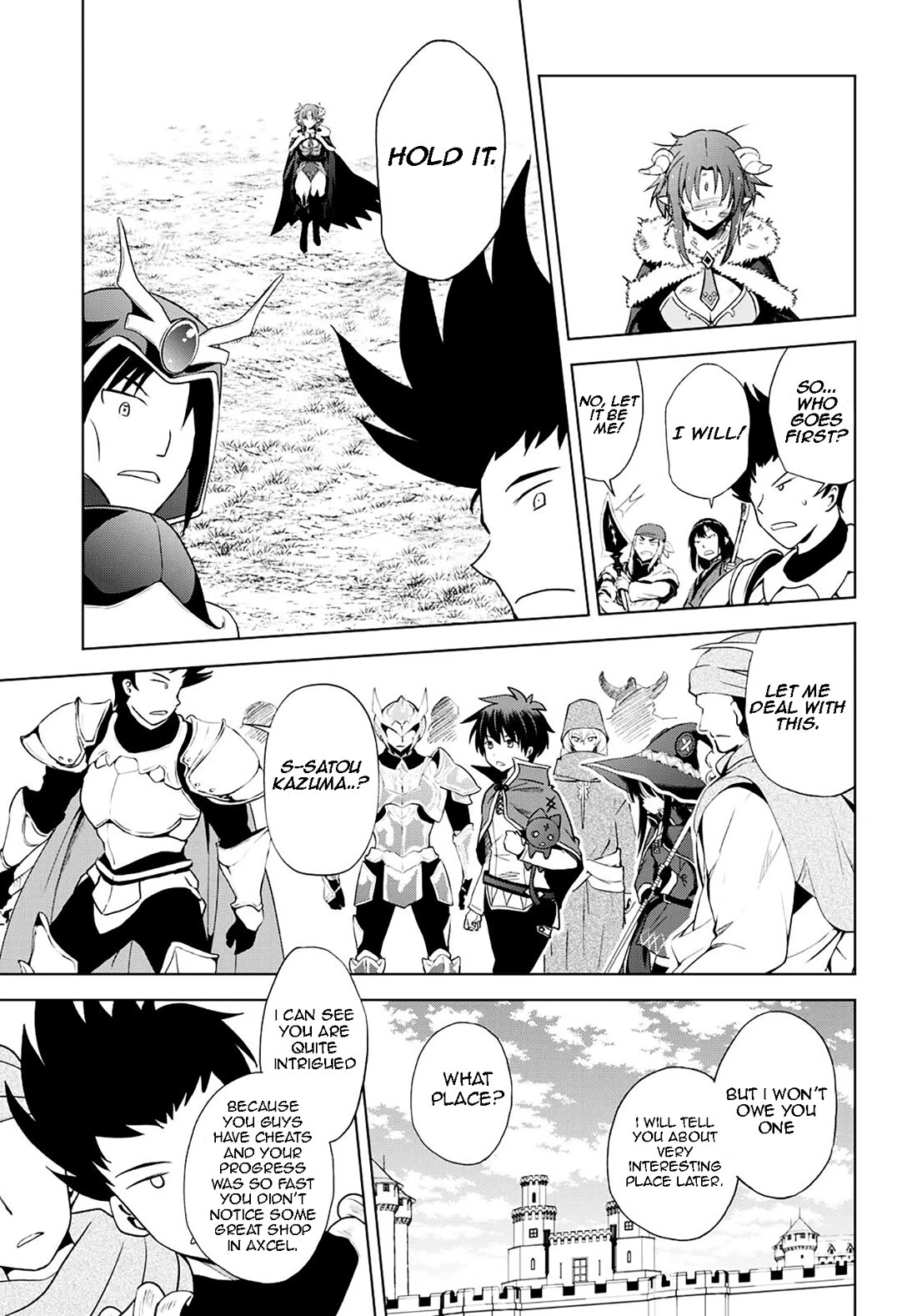 Kono Subarashii Sekai ni Shukufuku o! Chapter 102 page 3 - Chapter 102: Blaze the evil goddess!