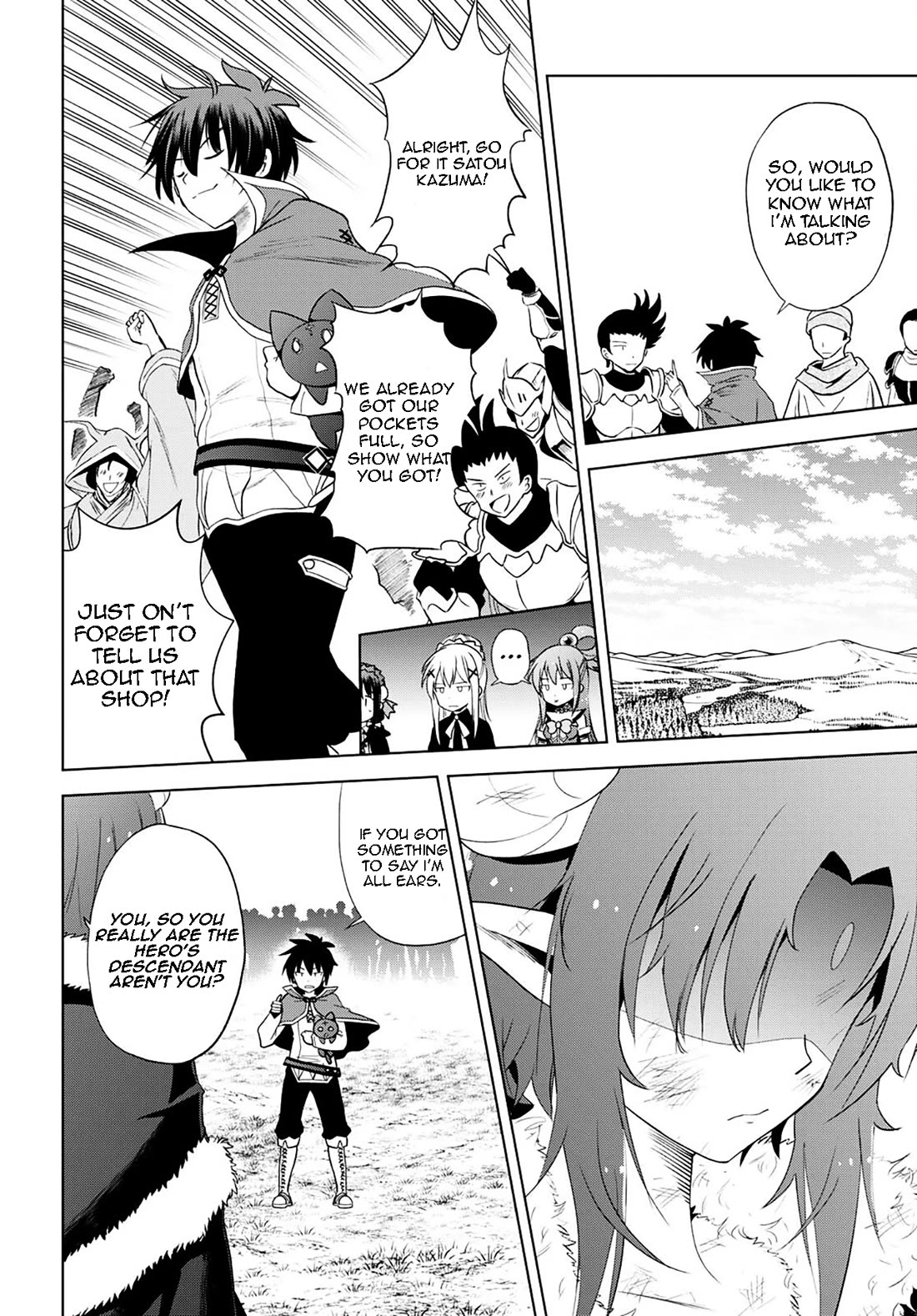 Kono Subarashii Sekai ni Shukufuku o! Chapter 102 page 4 - Chapter 102: Blaze the evil goddess!