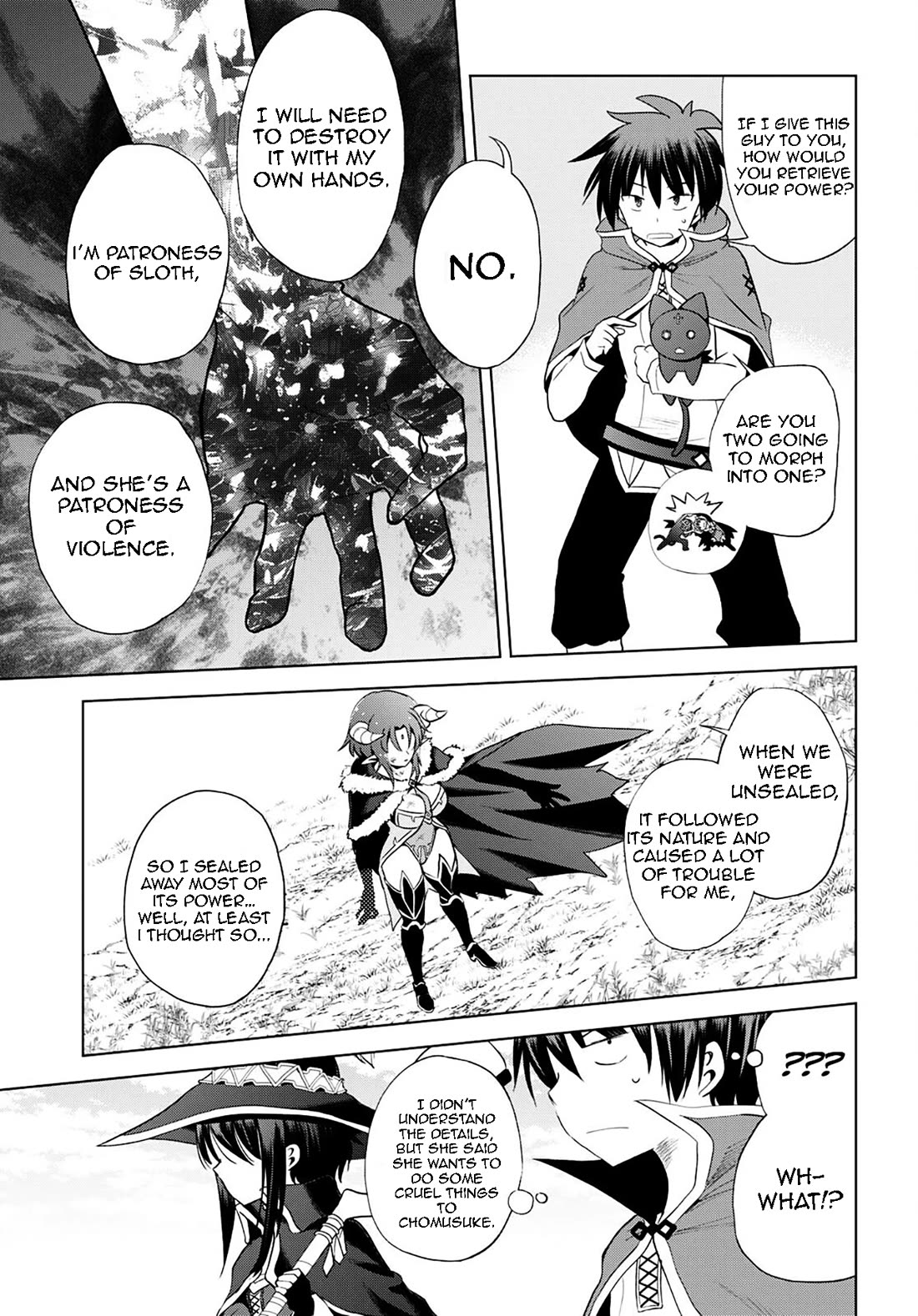 Kono Subarashii Sekai ni Shukufuku o! Chapter 102 page 7 - Chapter 102: Blaze the evil goddess!