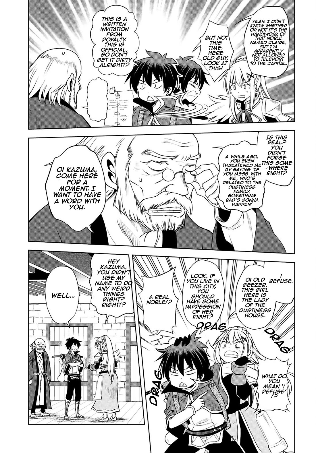 Kono Subarashii Sekai ni Shukufuku o! Chapter 104 page 22 - Chapter 104: Let's say 'no' to this unexpected arranged marriage!