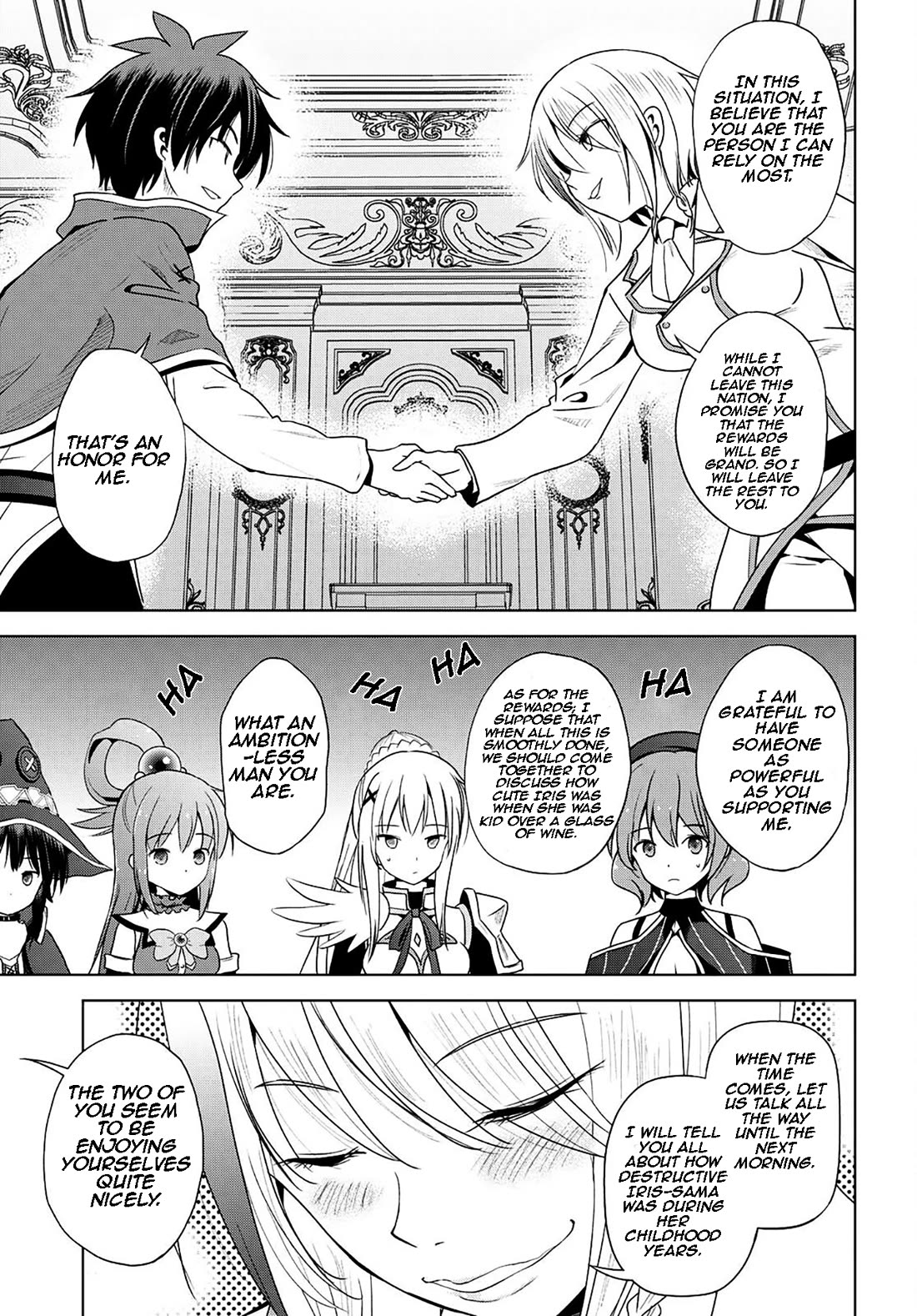 Kono Subarashii Sekai ni Shukufuku o! Chapter 105 page 14 - Chapter 105: Let this collusion break this engagement!