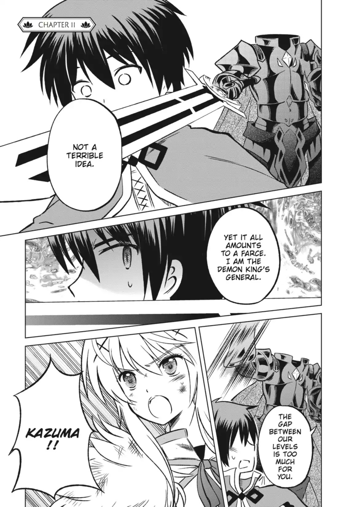 Kono Subarashii Sekai ni Shukufuku o! Chapter 11 page 1 - Chapter 11: May There Be an End to This Crummy Battle!