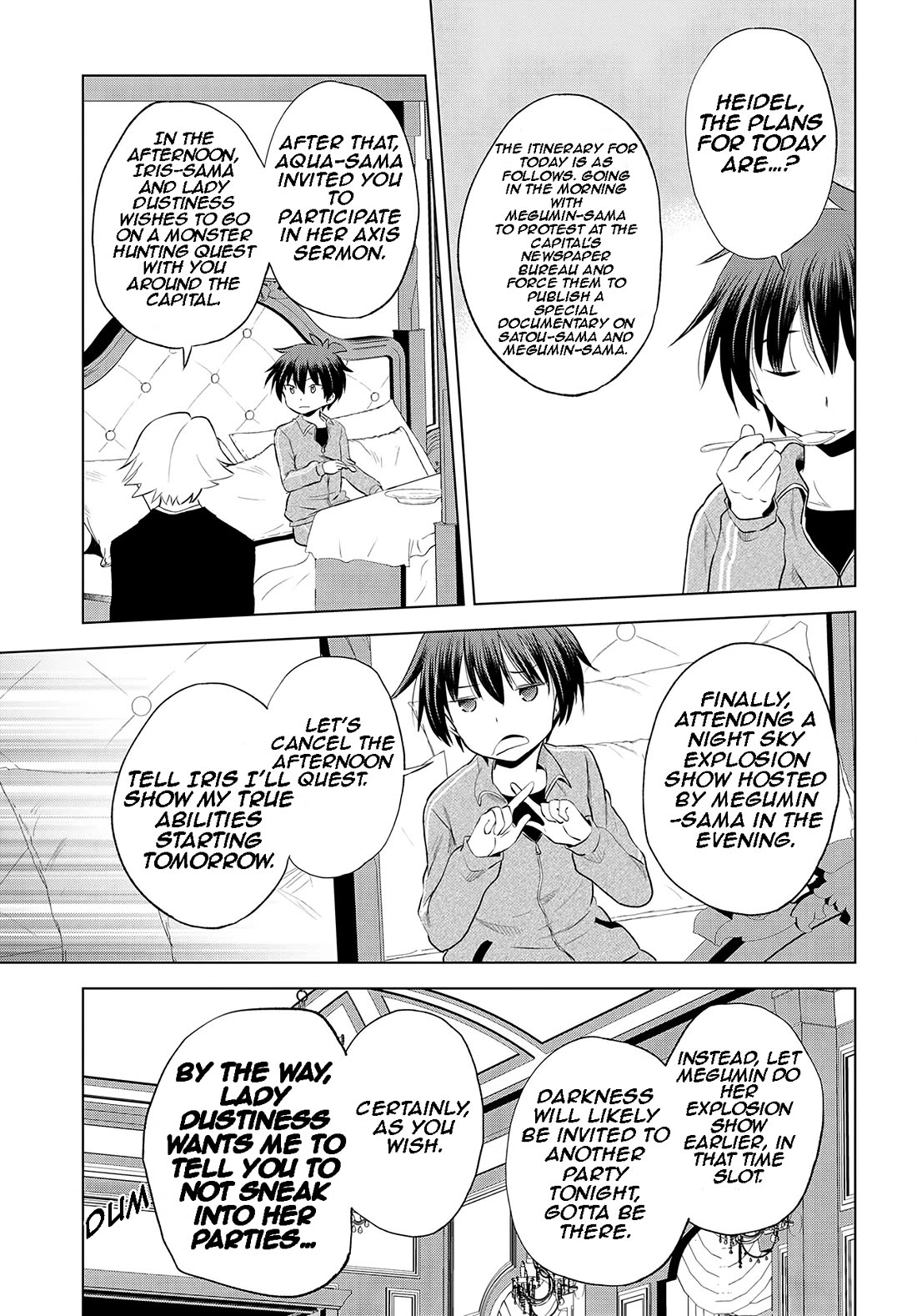 Kono Subarashii Sekai ni Shukufuku o! Chapter 117 page 14 - Chapter 117: Let's awaken this lolicon NEET!