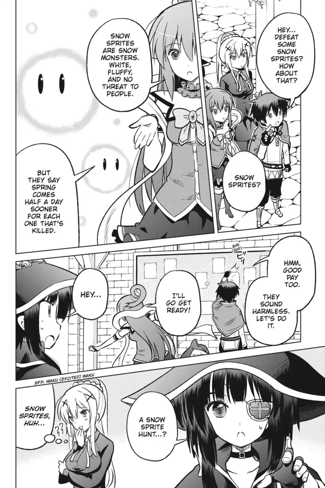 Kono Subarashii Sekai ni Shukufuku o! Chapter 12 page 6 - Chapter 12: May I Have Good Luck with This Rebirth!