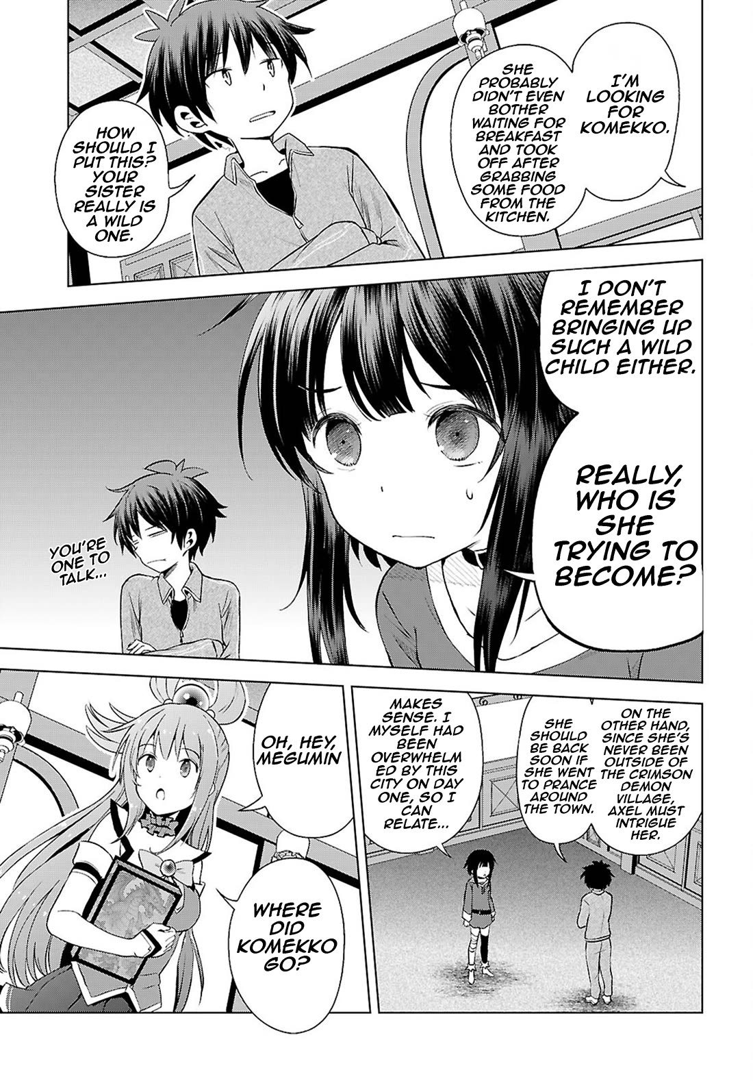 Kono Subarashii Sekai ni Shukufuku o! Chapter 129 page 12 - Chapter 129: Let's restore honor of this great sister!